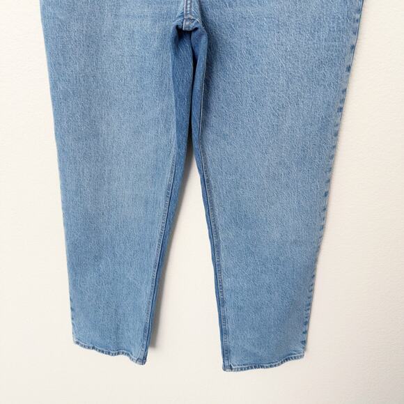 [Abercrombie & Fitch] High Rise The 90s Straight Medium Tonal Jeans NWT Sz 32 14 - Picture 6 of 11